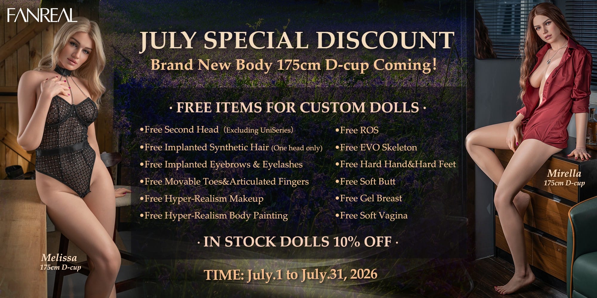 FanReal Doll Promotion Juillet 2026